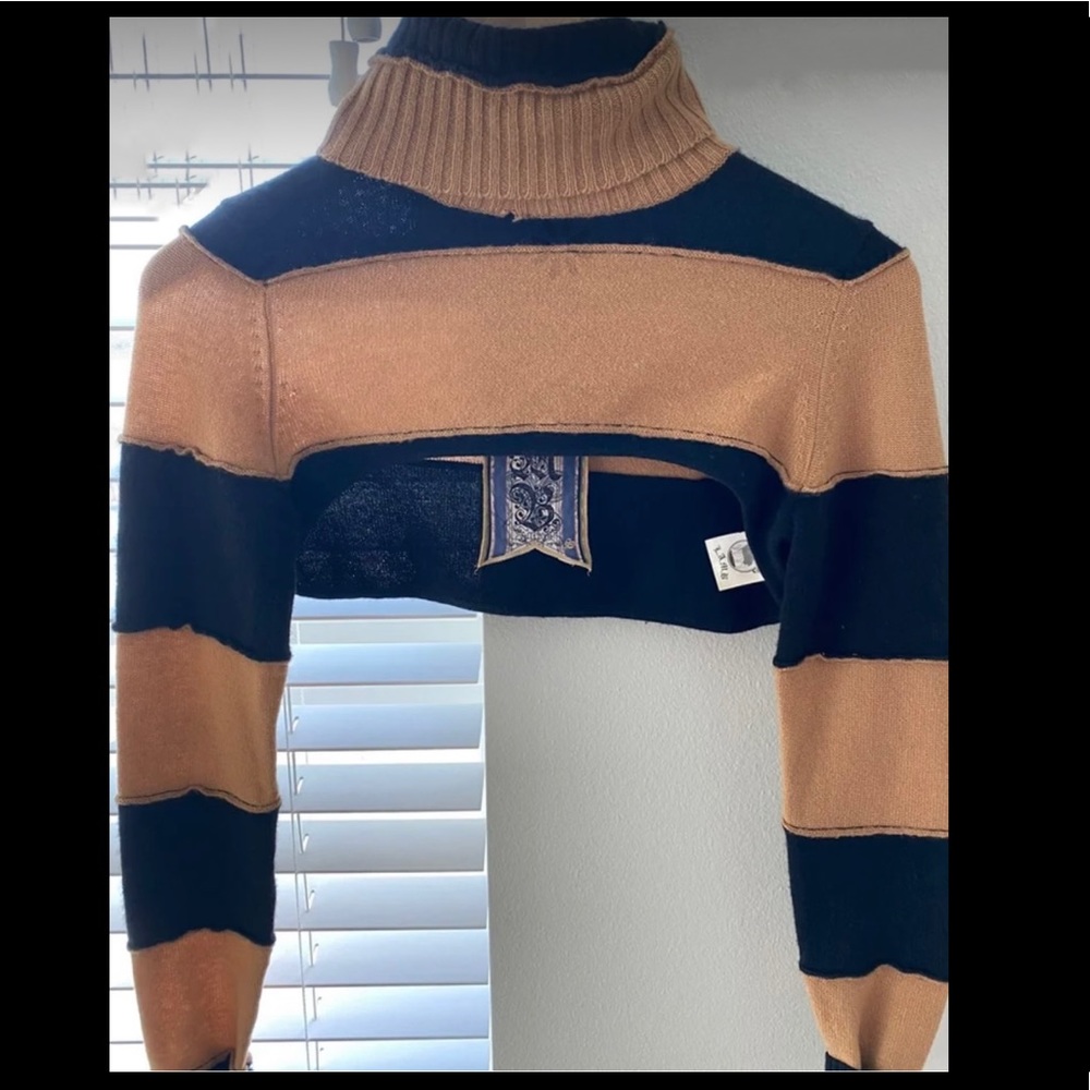 ISO! L.A.M.B. cropped cashmere sweater by Gwen Stefani